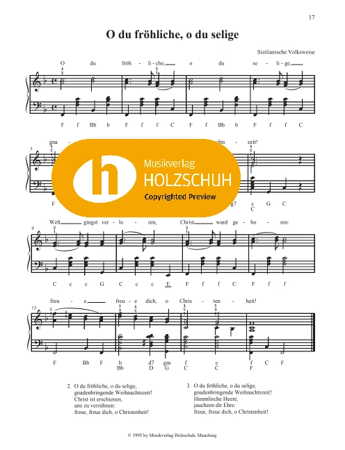 O du fröhliche, o du selige